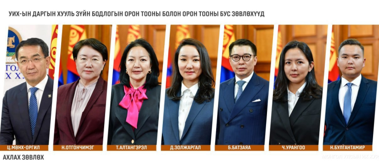 УИХ-ын даргын Хууль зүйн бодлогын зөвлөхүүдийг томиллоо