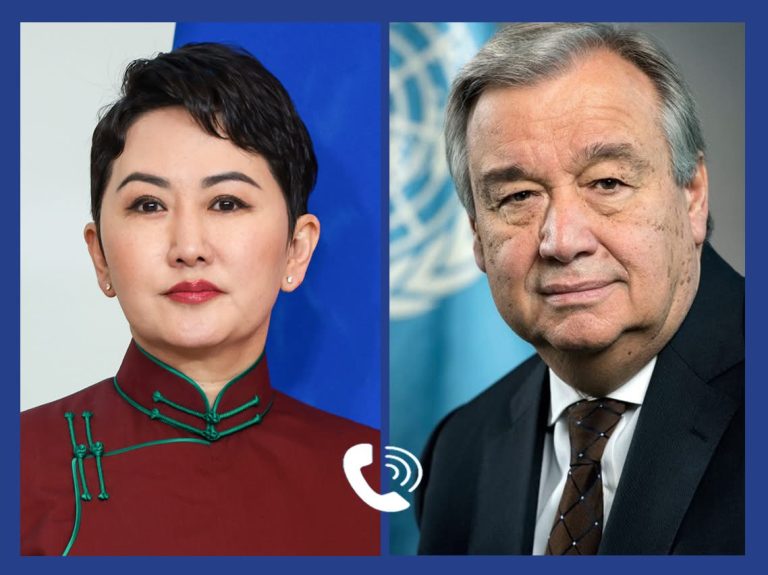 Гадаад харилцааны сайд НҮБ-ын Ерөнхий нарийн бичгийн даргатай хамтын ажиллагааны талаар ярилцлаа