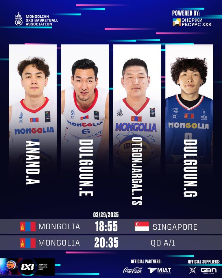 “FIBA 3×3” ААШТ-д оролцох эрэгтэй, эмэгтэй багууд энэ сарын 29-нд эхний тоглолтоо хийнэ.