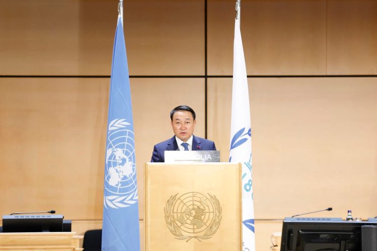 УИХ-ын дарга Д.Амарбаясгалан Парламентын дарга нарын дэлхийн 6-р бага хуралд үг хэллээ