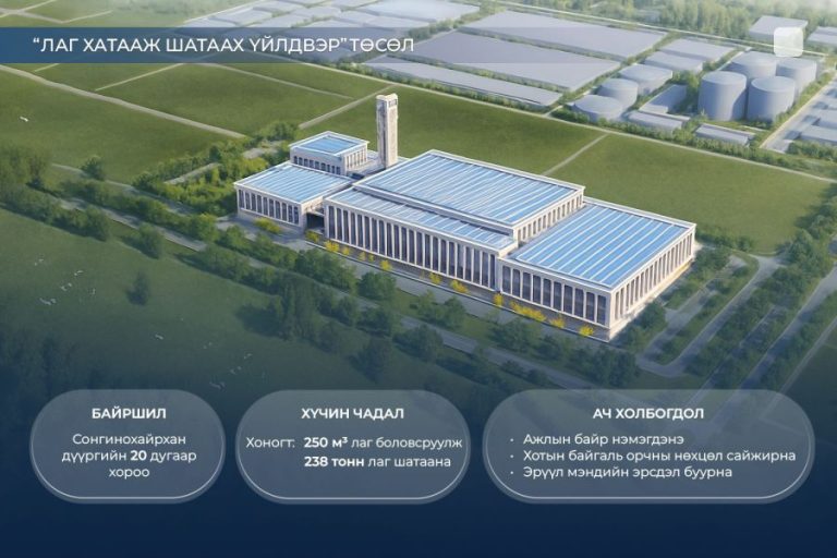 Лаг хатааж, шатаах үйлдвэрийн барилгын ажлыг ирэх онд эхлүүлнэ