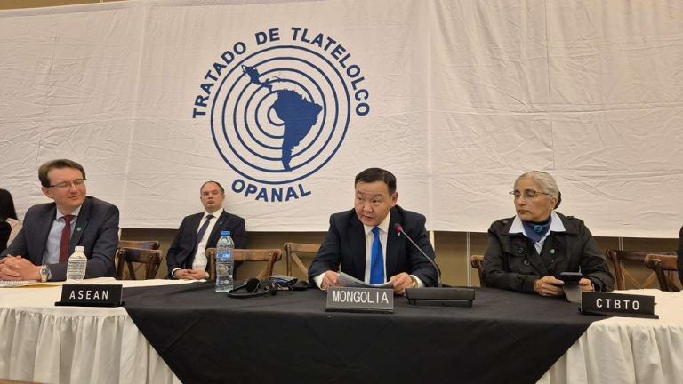 Монгол Улсын цөмийн зэвсэггүй статусын талаар байр сууриа илэрхийллээ