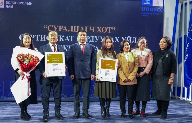 ЮНЕСКО-гийн Суралцагч хотуудын дэлхийн сүлжээнд Баянгол дүүрэг, Орхон аймгийн Баян-Өндөр сум нэгдэв