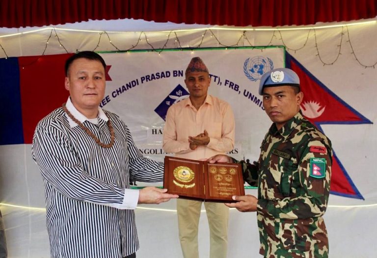 Непалын батальоны бие бүрэлдэхүүн Монголын энхийг сахиулагчдад талархал илэрхийлжээ