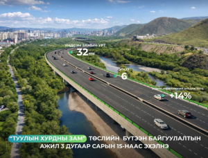 Туулын хурдны замын бүтээн байгуулалтын ажил гуравдугаар сарын 15-наас эхэлнэ
