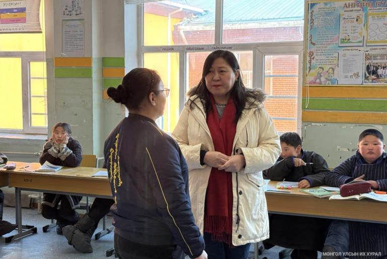 Хөвсгөл аймгийн Баянзүрх сумын ЕБС-д үнэлгээний баг ажиллууллаа