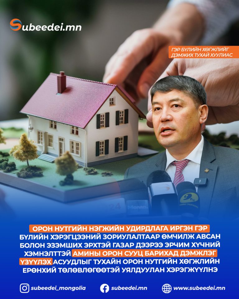 Орон сууцны дэмжлэг үзүүлнэ
