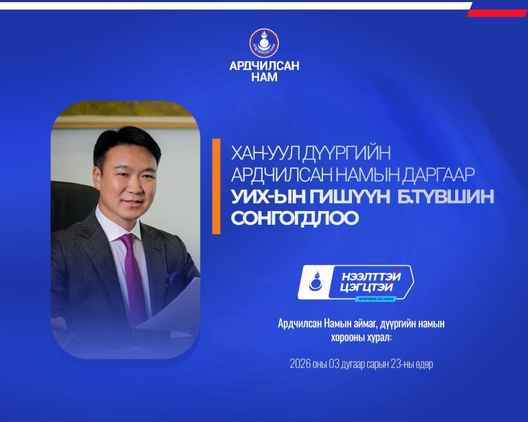 ФРАКЦУУДЫГ ЯЛЖ, ДОТООД АРДЧИЛЛАА БАТАЛГААЖУУЛСАН ХАН-УУЛ ДҮҮРГИЙН АН-ЫН ДАРГЫН СУНГАА