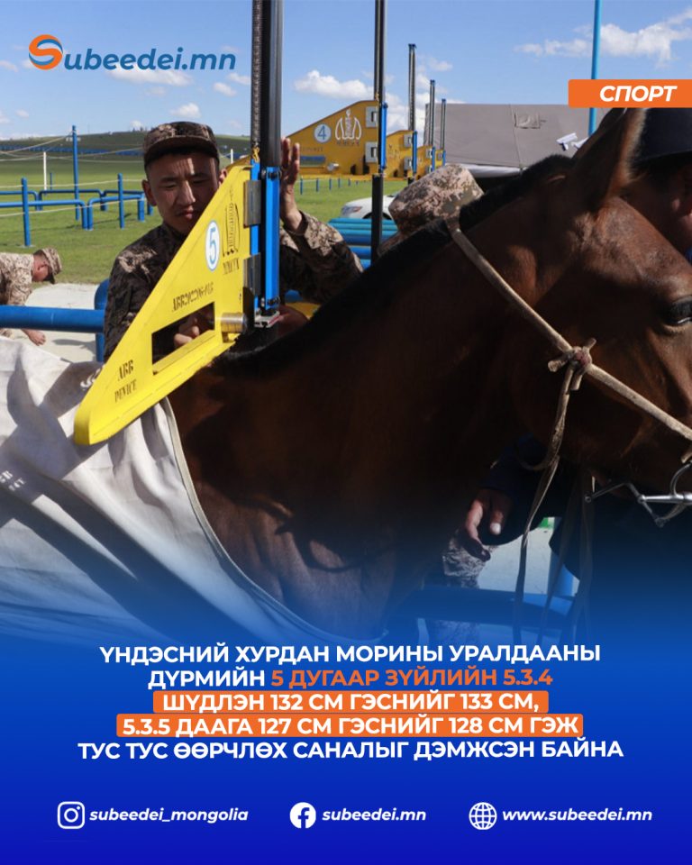 Хурдан морины сэрвээний өндөрт өөрчлөлт орууллаа